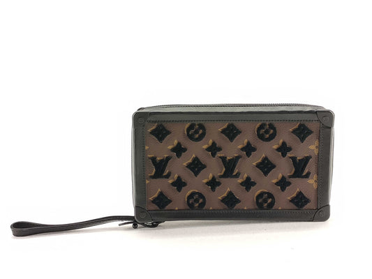 LOUIS VUITTON M45061 Monogram Tuftage Soft Trunk Clutch M45061 TJ5119 Brown RFID Enabled Second Bag
