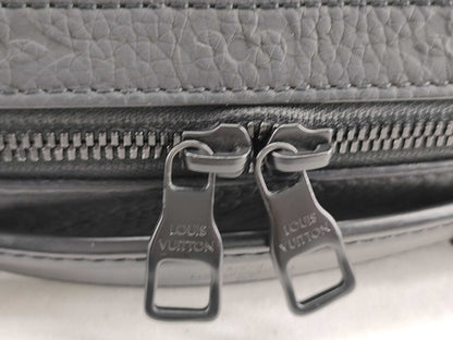 LOUIS VUITTON M59163 Taurillon Handle Soft Trunk M59163 Black RFID Enabled Shoulder Bag