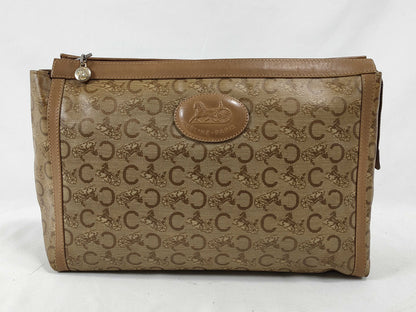 CELINE C Macadam PVC Second Bag M03 Brown