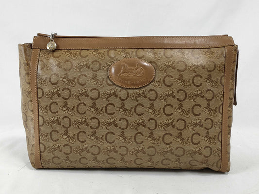 CELINE C Macadam PVC Second Bag M03 Brown
