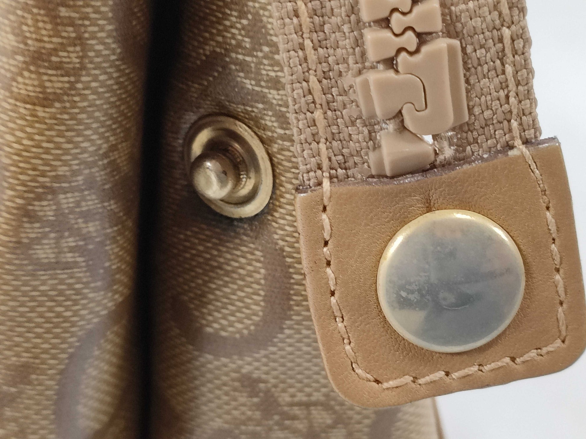 CELINE C Macadam PVC Second Bag M03 Brown