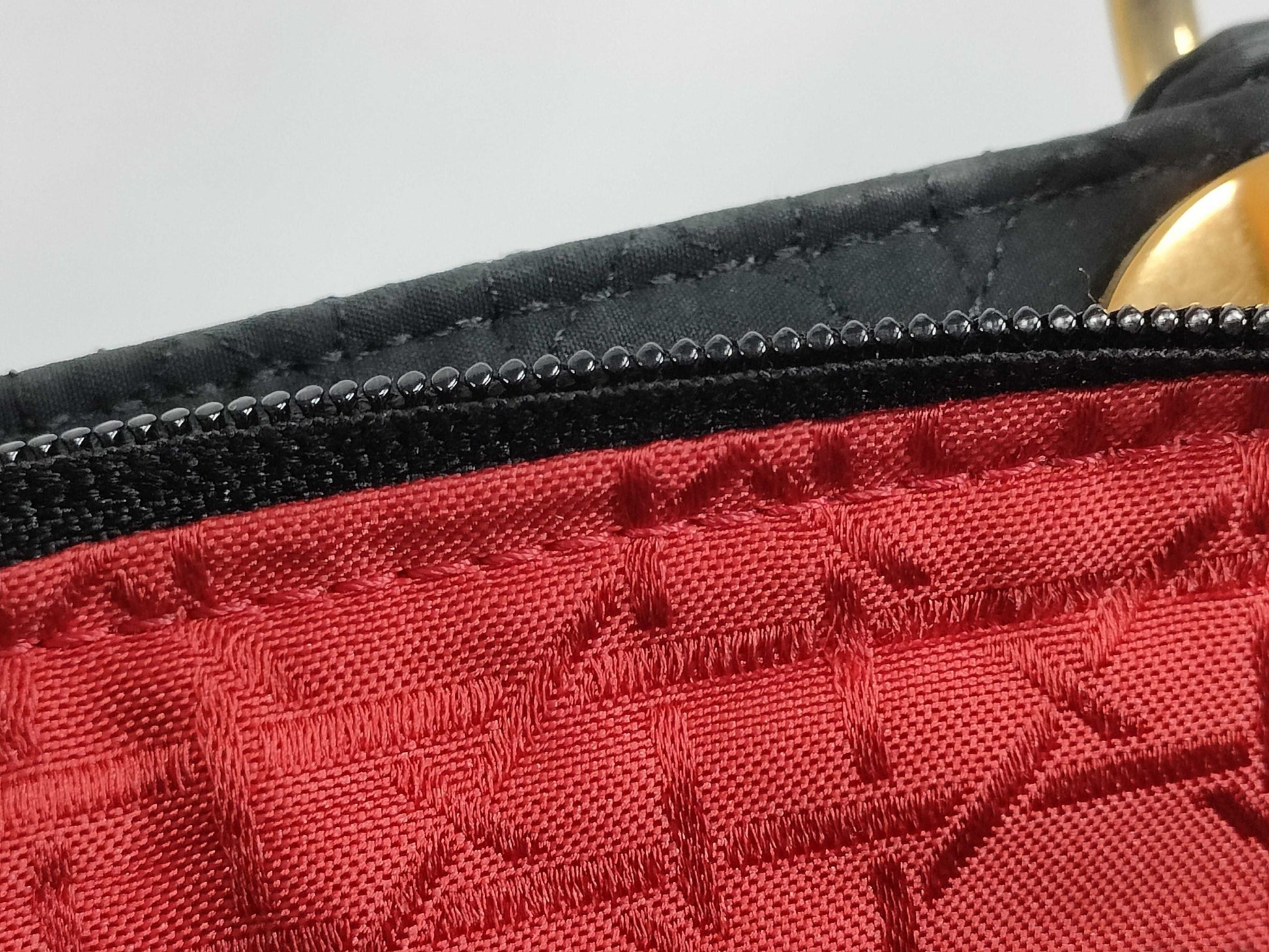 Dior Lady Dior Large Nylon Black Handbag