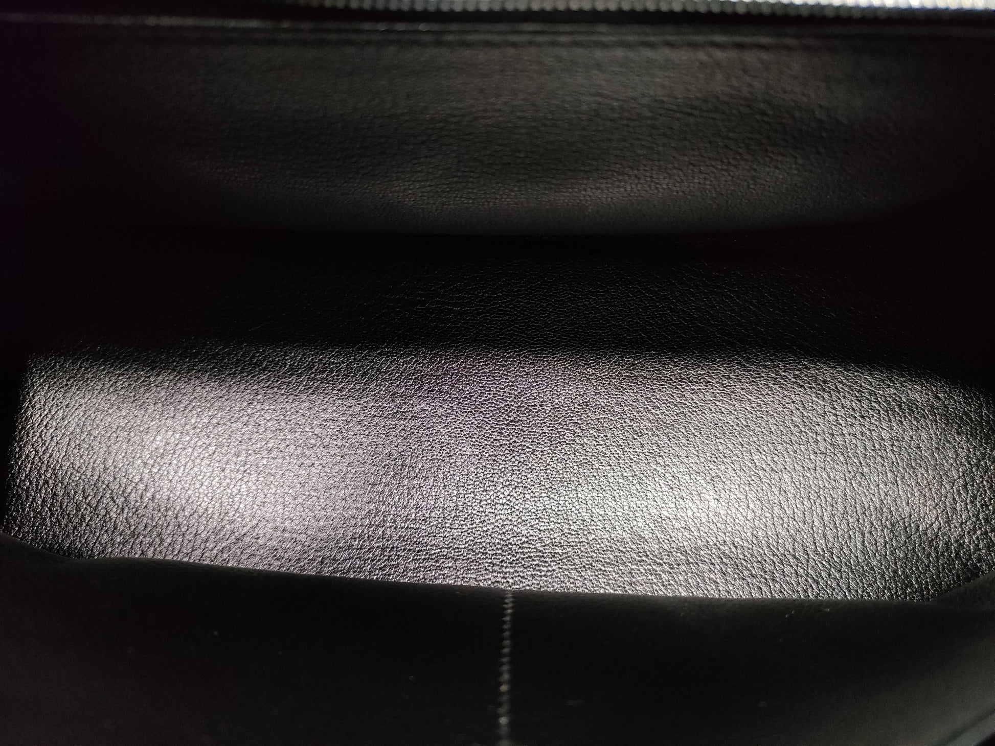 HERMES Kelly Kelly 32 sterling silver hardware, Taurillon Clemence leather, black handbag