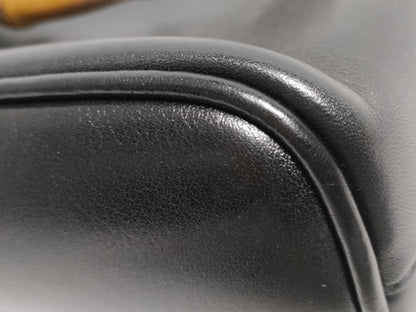 GUCCI Bamboo 007.2865.0231 Bamboo 2-Way Handbag in Black Leather