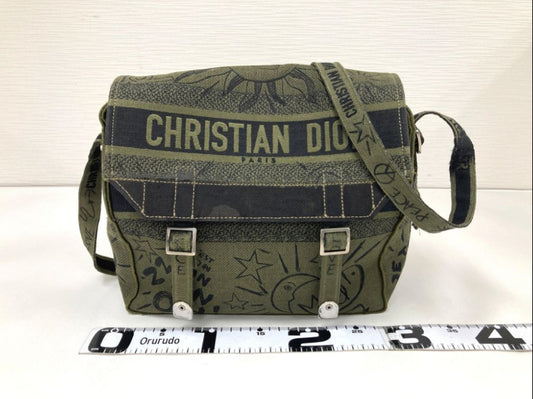 Dior Dior Camp Green 50-MA-1128 Shoulder Bag