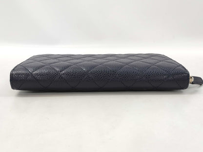 CHANEL CHANEL Second Bag Wallet Navy Wallet