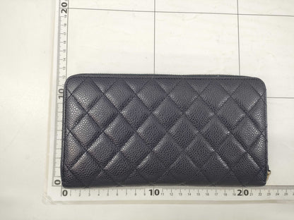 CHANEL CHANEL Second Bag Wallet Navy Wallet