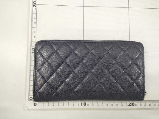 CHANEL CHANEL Second Bag Wallet Navy Wallet