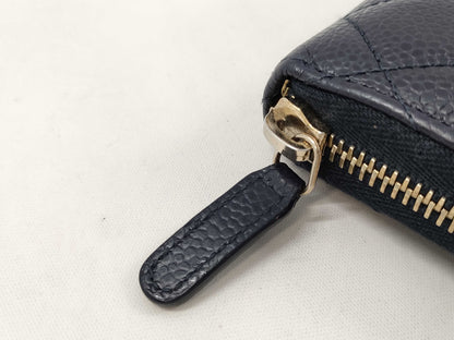 CHANEL CHANEL Second Bag Wallet Navy Wallet
