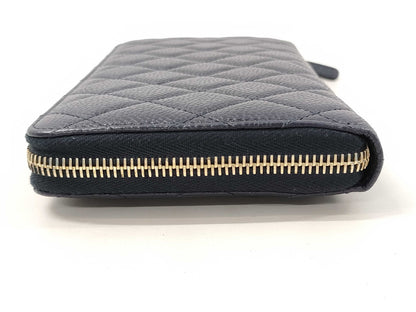 CHANEL CHANEL Second Bag Wallet Navy Wallet