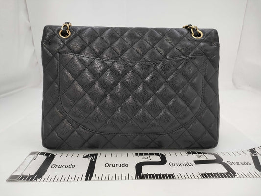 CHANEL Caviar Skin Matelasse W Maxi Shoulder Bag
