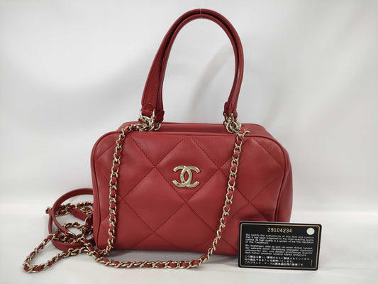 CHANEL 2-Way Shoulder Bag Matelasse Coco Mark Shoulder Bag