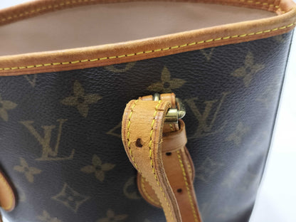 LOUIS VUITTON M42238 Monogram Bucket PM Tote Bag