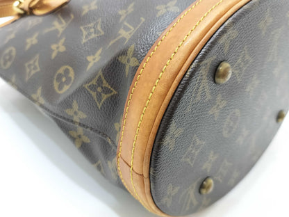 LOUIS VUITTON M42238 Monogram Bucket PM Tote Bag