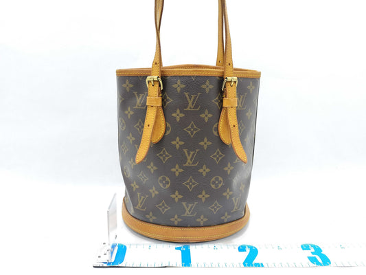 LOUIS VUITTON M42238 Monogram Bucket PM Tote Bag