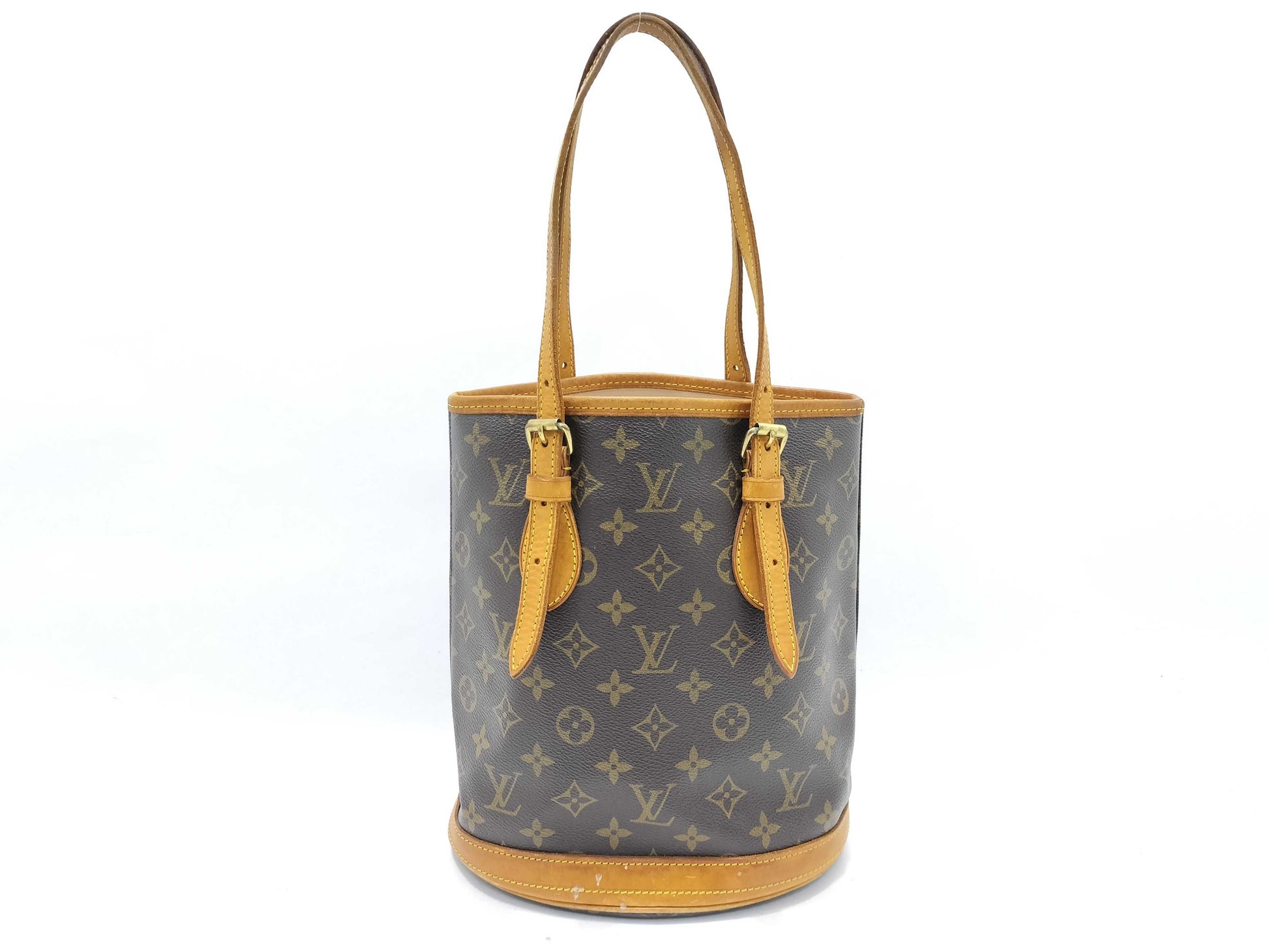 LOUIS VUITTON M42238 Monogram Bucket PM Tote Bag