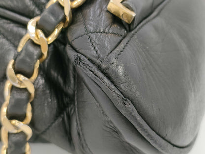 CHANEL Lamb Matelasse Turnlock Backpack