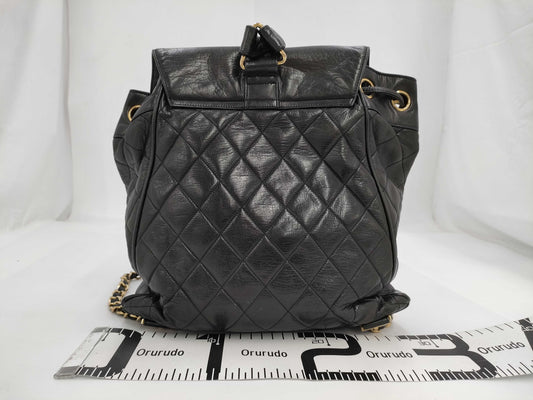 CHANEL Lamb Matelasse Turnlock Backpack