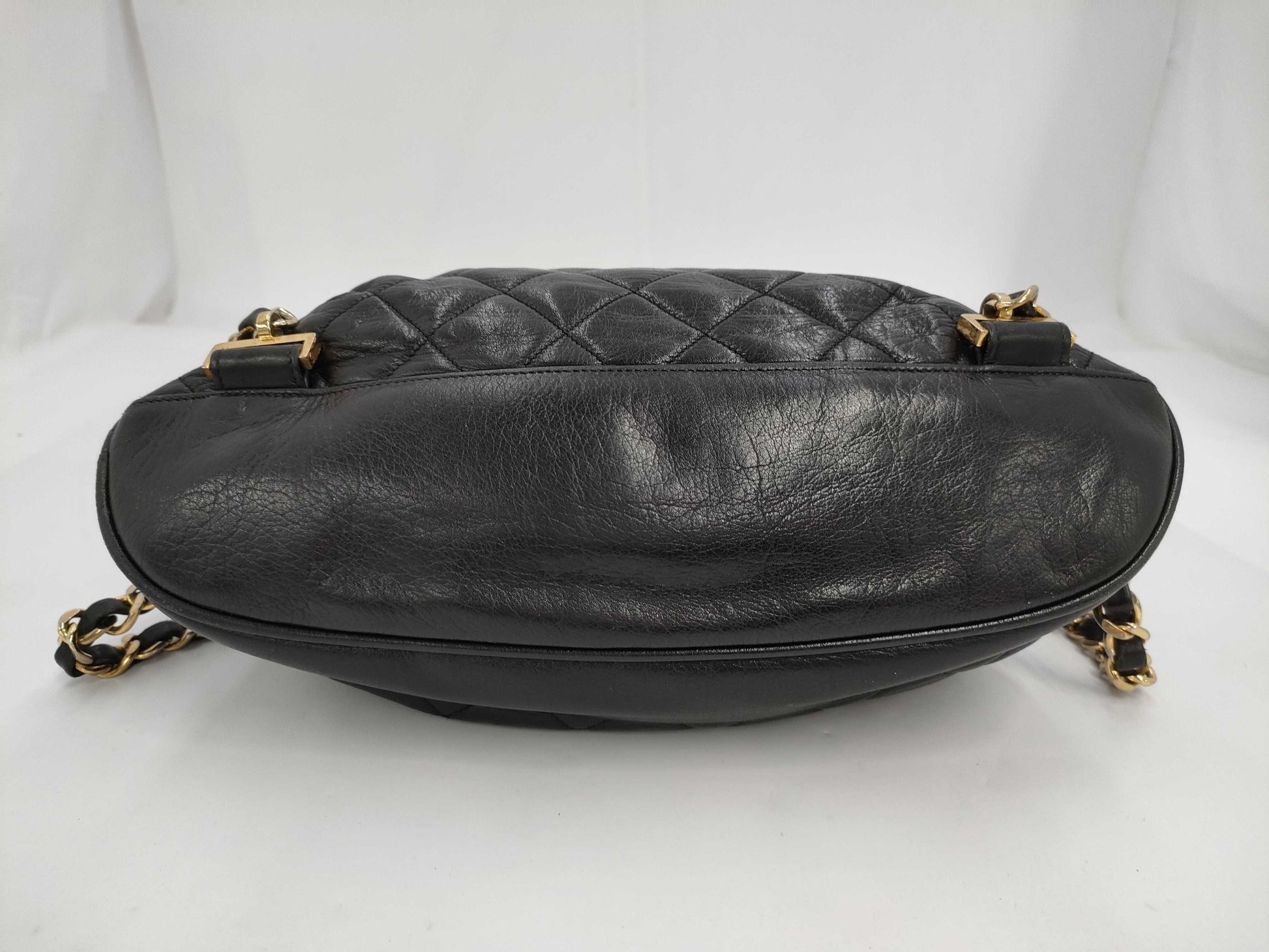 CHANEL Lamb Matelasse Turnlock Backpack