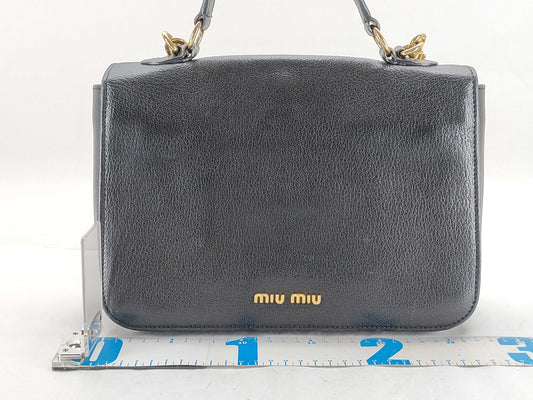 Miu Miu Madras Leather 2-Way Shoulder Bag