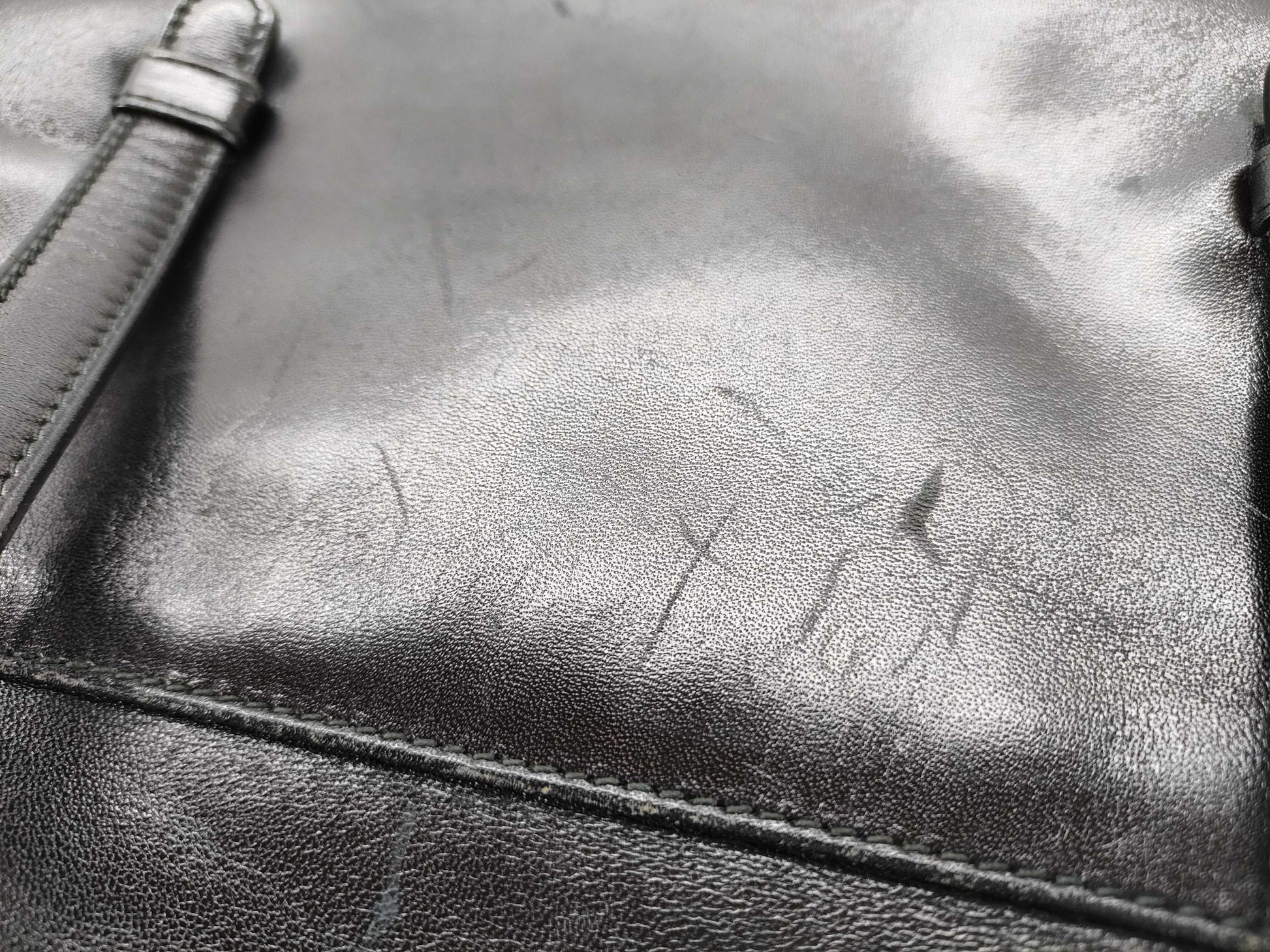CELINE Leather Triomphe Shoulder Bag