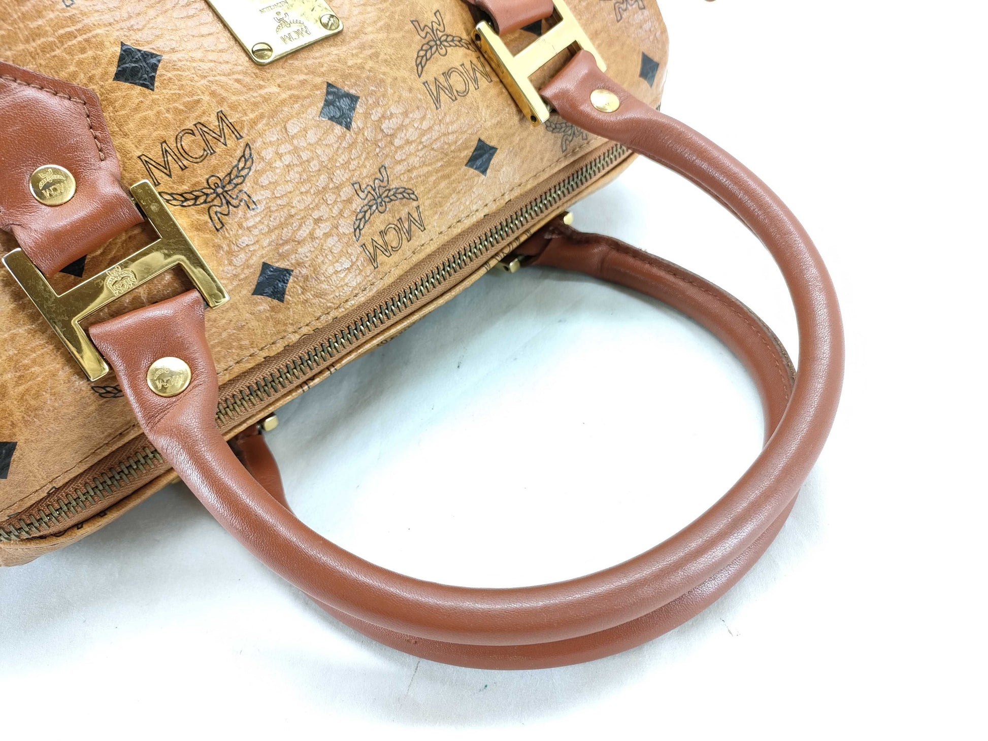 MCM 2WAY Logo Boston Bag Boston Bag