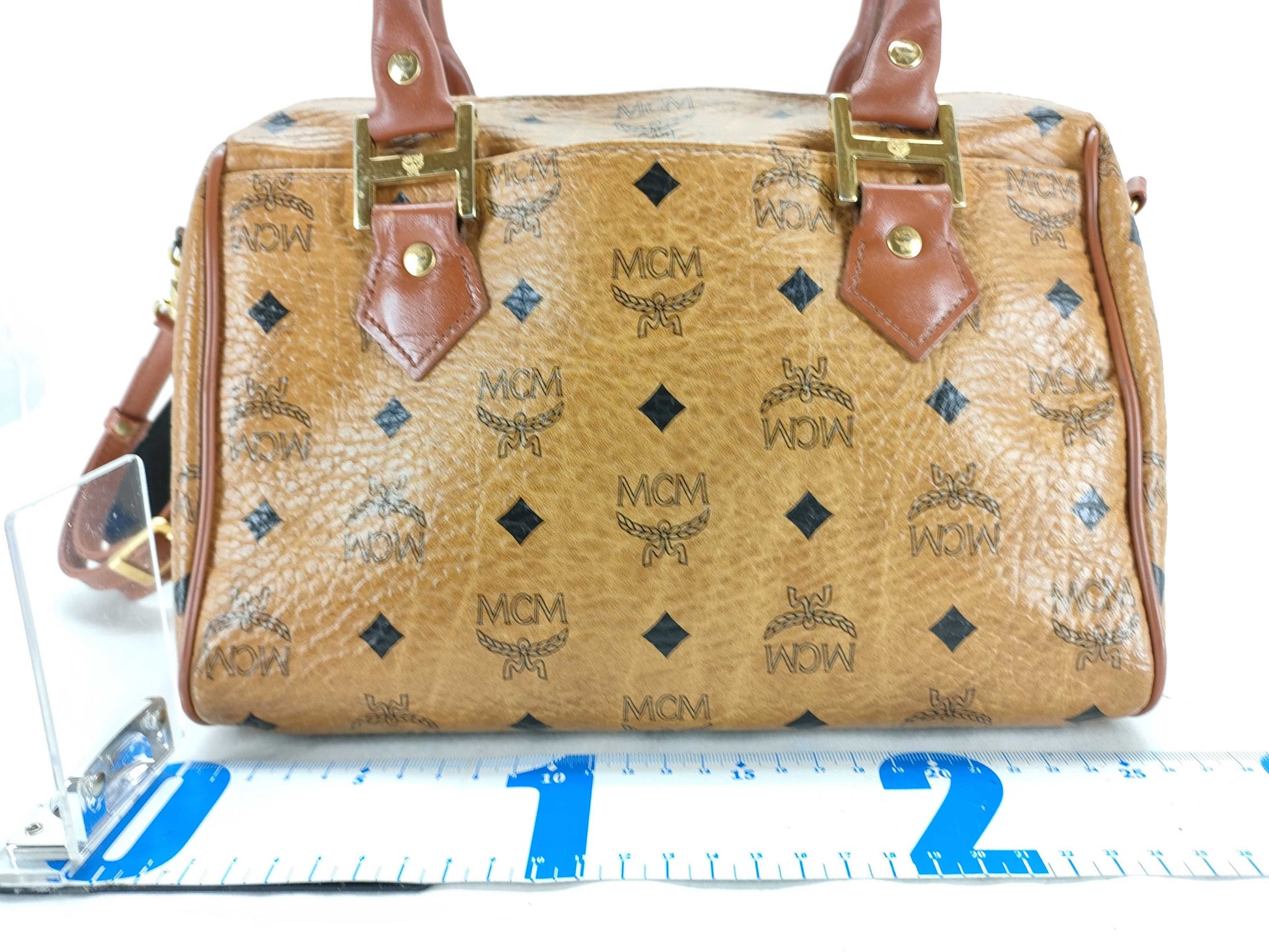 MCM 2WAY Logo Boston Bag Boston Bag