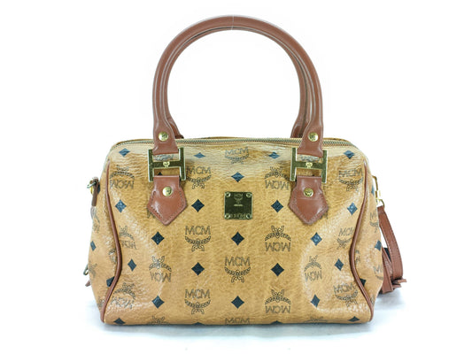 MCM 2WAY Logo Boston Bag Boston Bag