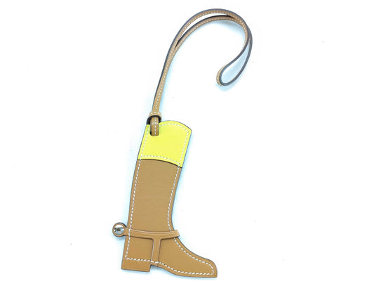 HERMES Leather Butler Charm