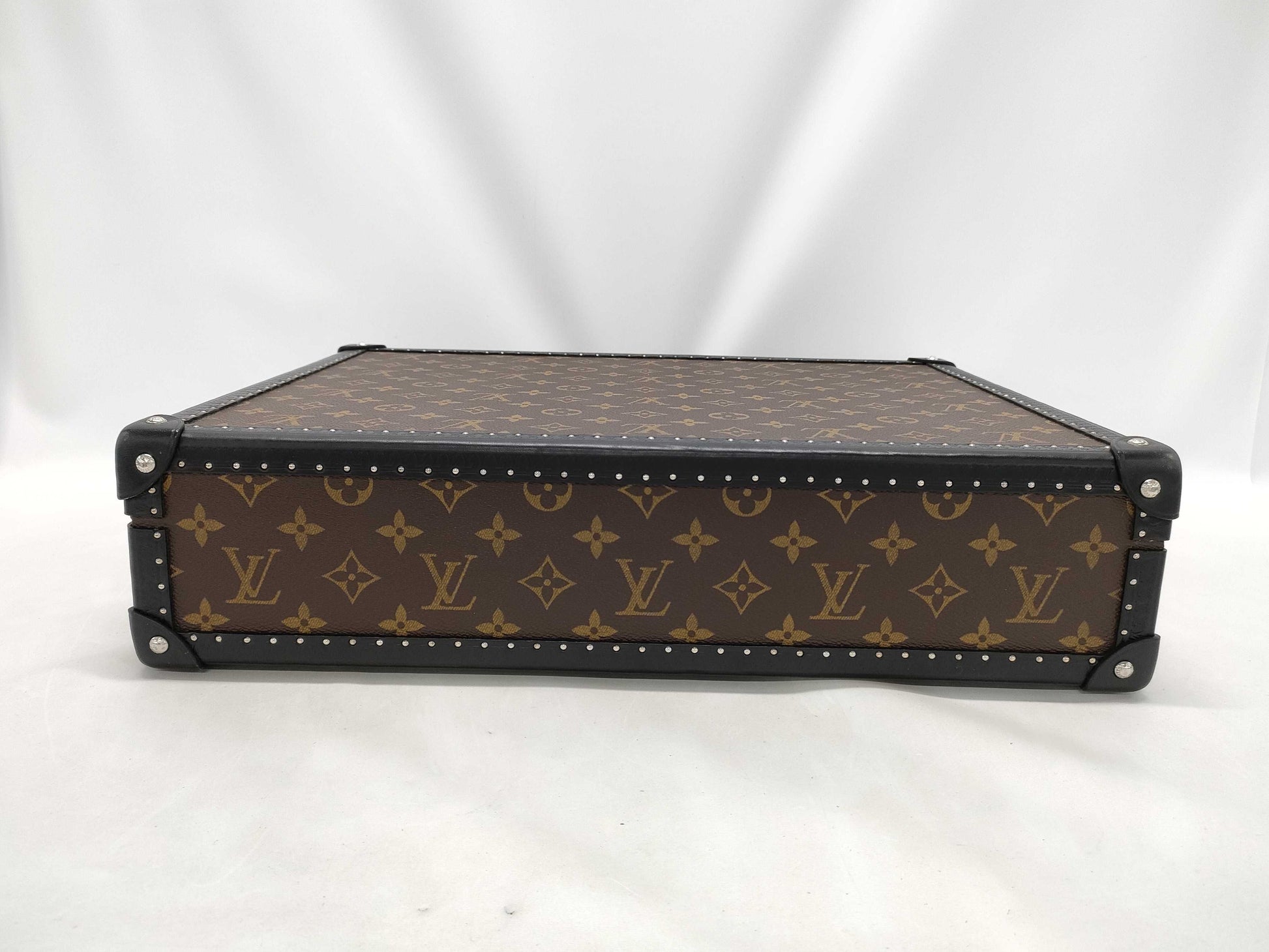 LOUIS VUITTON Monogram Macassar President Business Bag