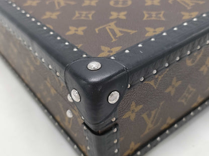 LOUIS VUITTON Monogram Macassar President Business Bag