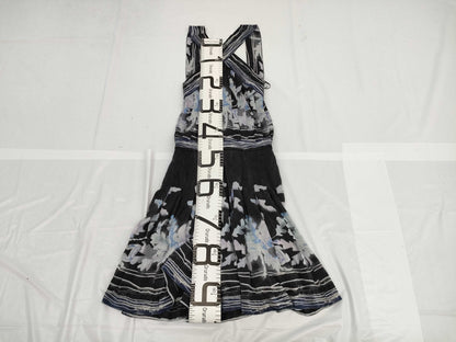 CHANEL Vintage Dress 06P P28235 100% Silk Camellia Button Size 36 Dress