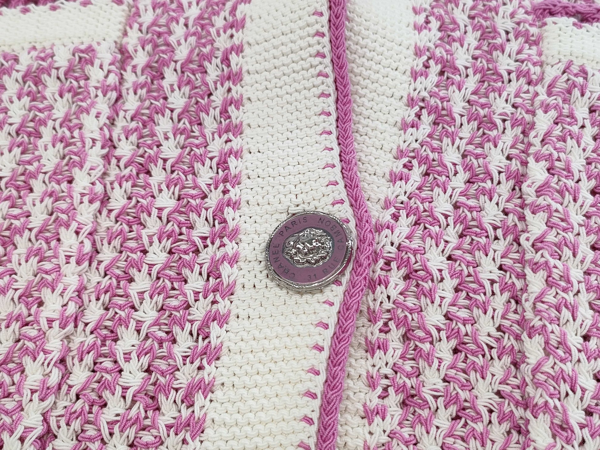 CHANEL Cardigan 22SS P72239 Lion Button Size 36 Cardigan