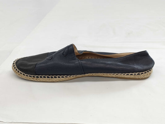 CHANEL Coco Mark Leather Espadrilles G29741 Men's Size 44 Other Shoes