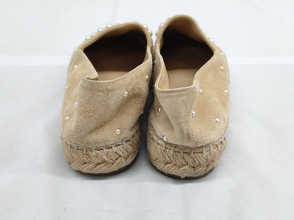 CHANEL Espadrilles with Coco Mark and Pearl, G29762, Size 36, Other Shoes