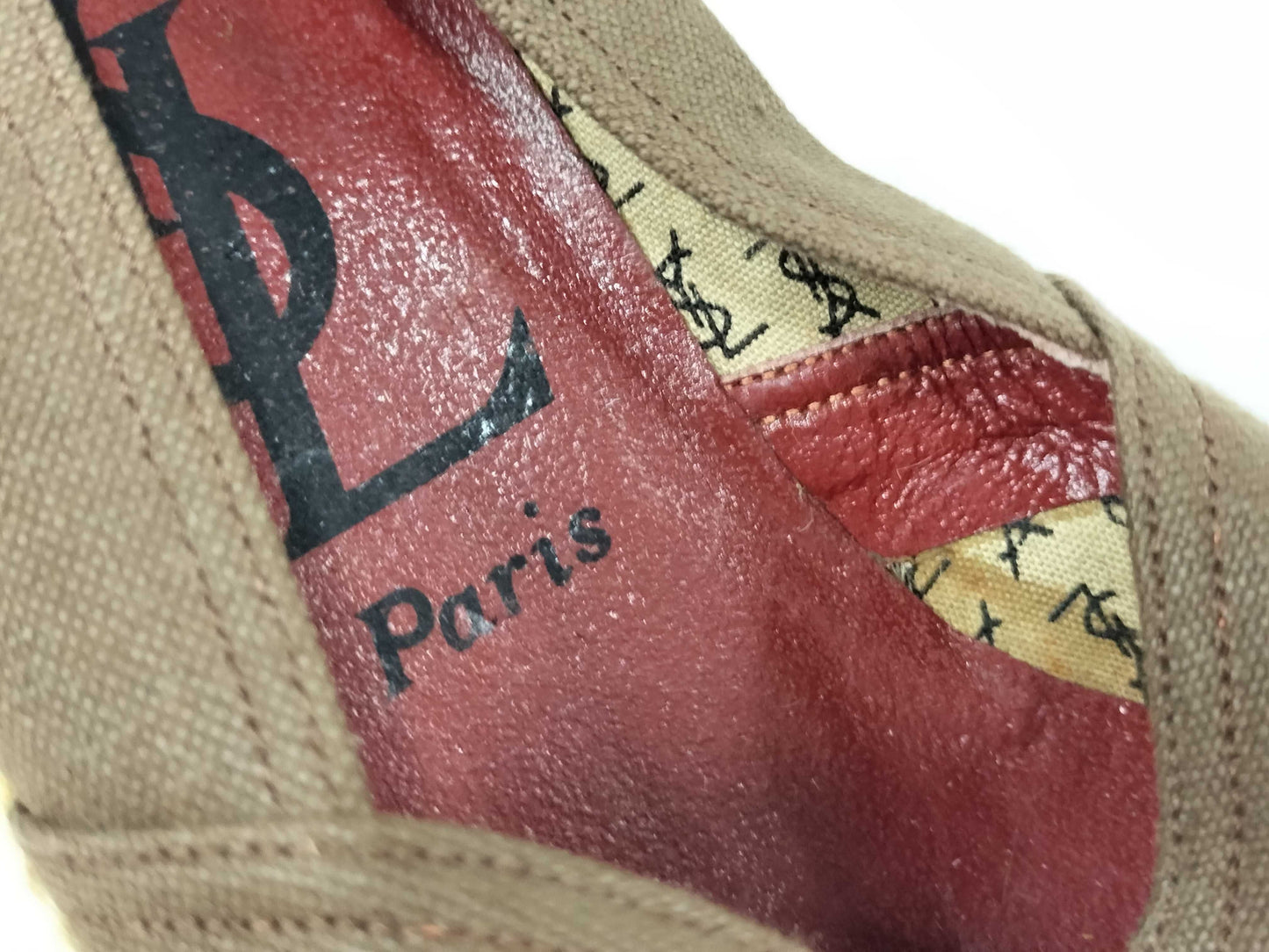 Yves Saint Laurent Wedge Sole Logo Pumps