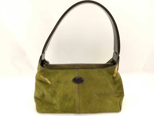 TODS Tod's/One-shoulder bag/Pony/Green Shoulder bag