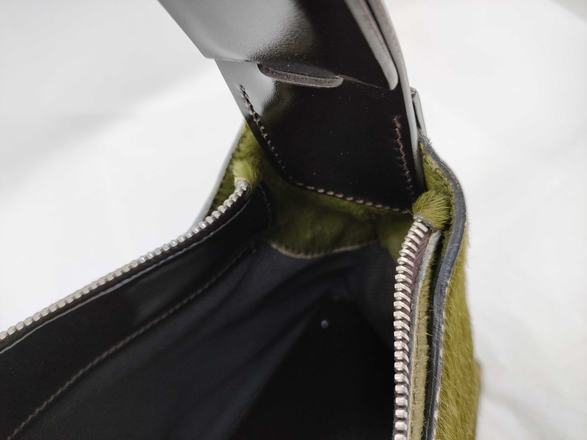 TODS Tod's/One-shoulder bag/Pony/Green Shoulder bag