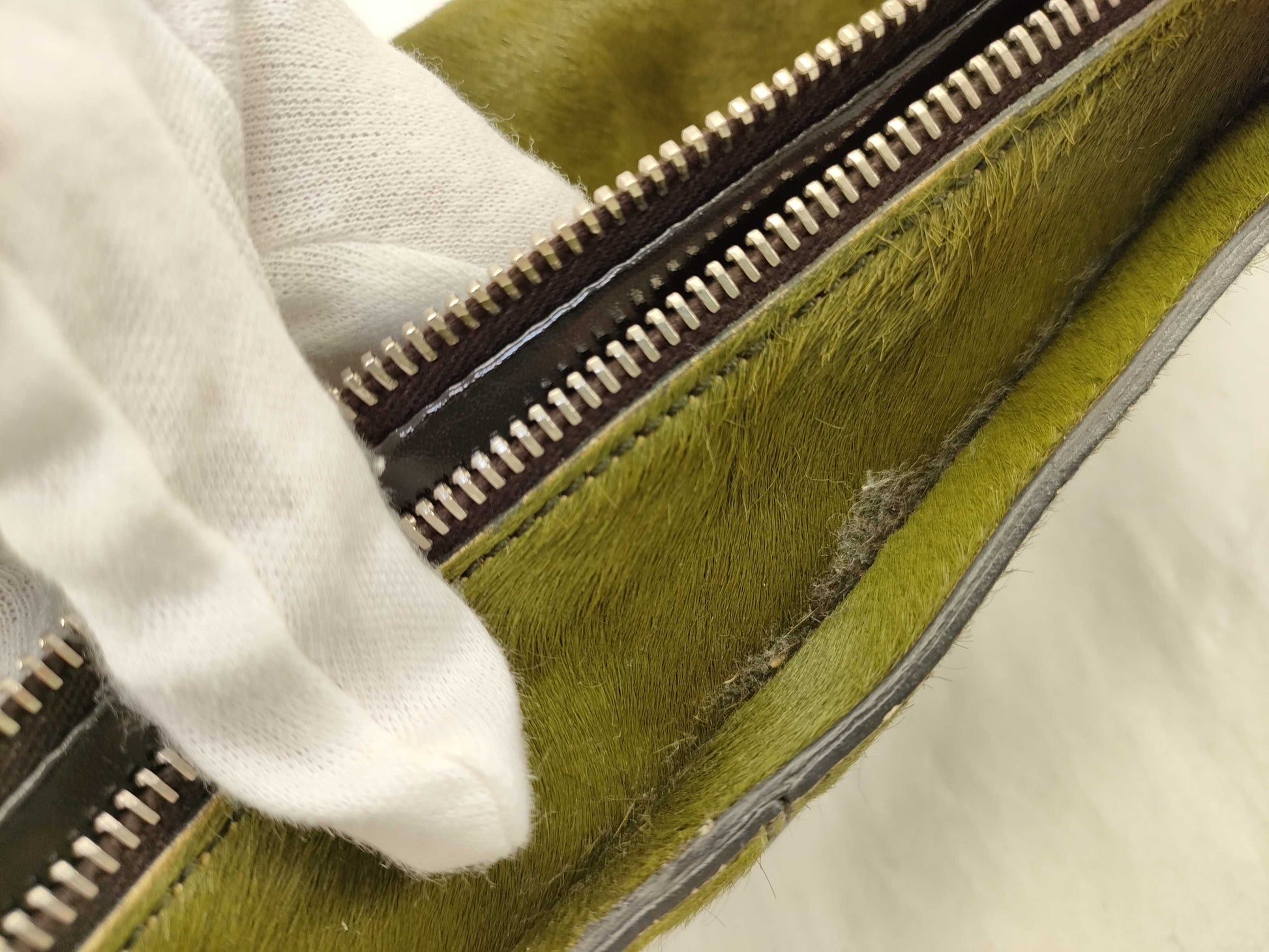 TODS Tod's/One-shoulder bag/Pony/Green Shoulder bag