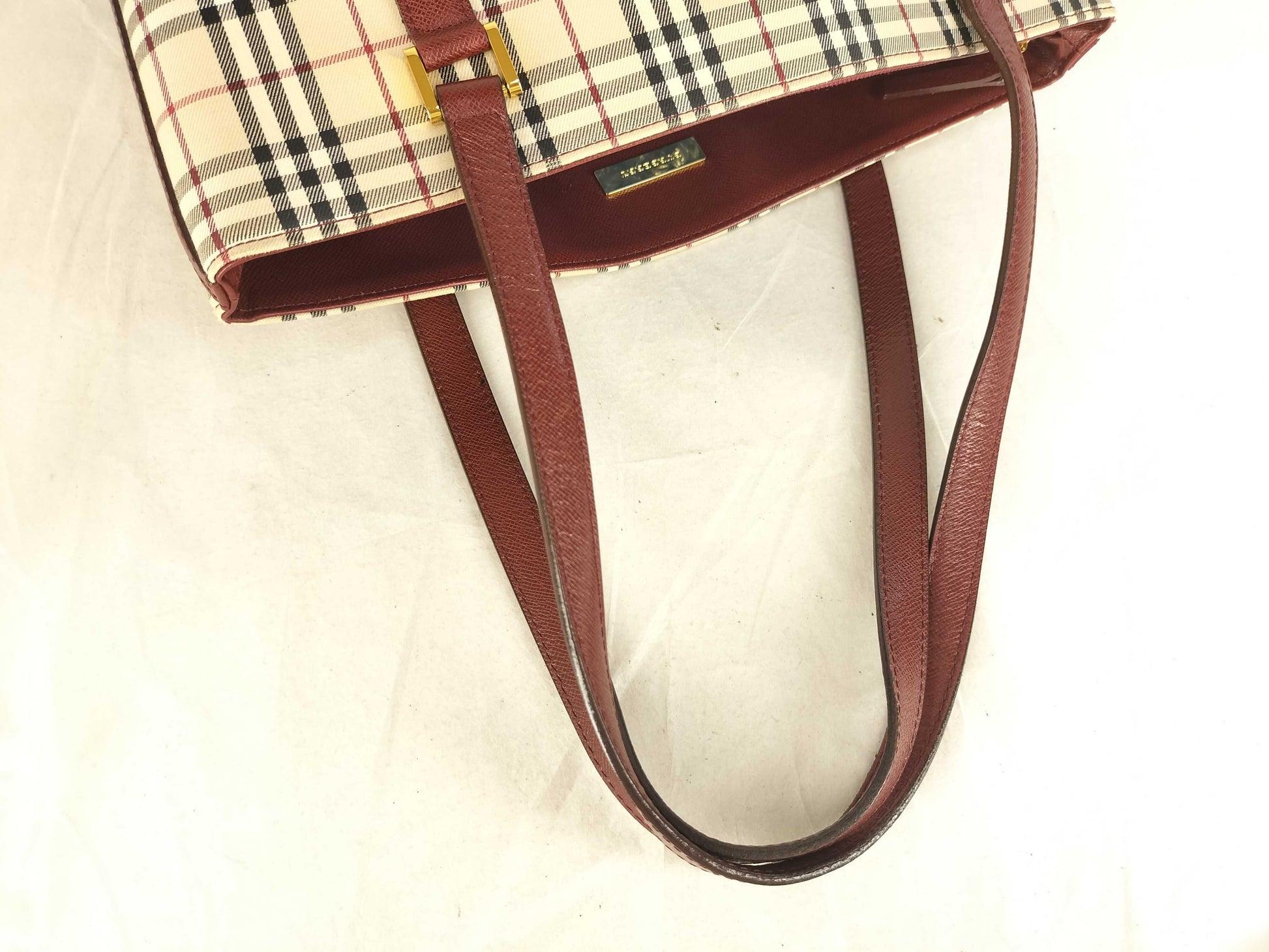 BURBERRY Tote Bag / Nova Check / Nylon Canvas / Beige Tote Bag