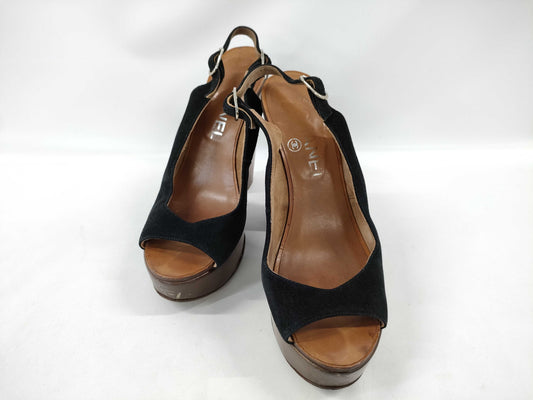  CHANEL CHANEL Coco Mark Medal Sandals Size 23cm 