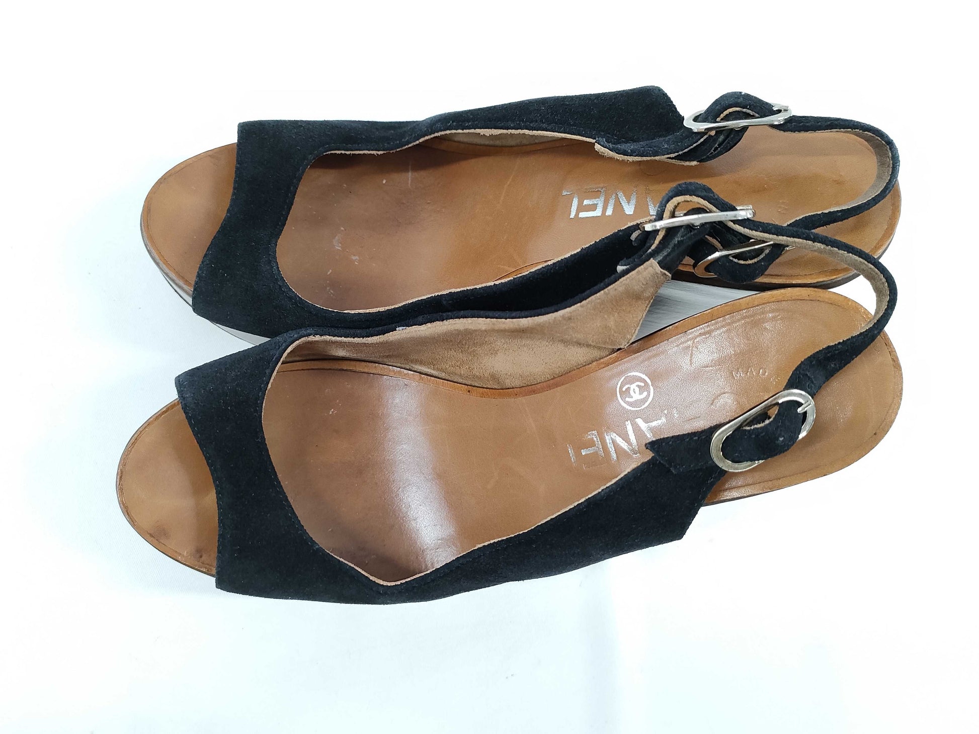  CHANEL CHANEL Coco Mark Medal Sandals Size 23cm 
