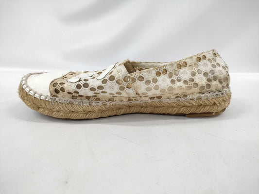 CHANEL Coco Mark Espadrille Sandals Size 37 Sandals