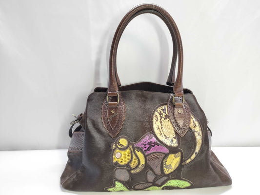 FENDI Fendi Harako Python Tote Bag