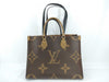 LOUIS VUITTON M45321 Monogram Louis Vuitton Giant On-the-Go MM Tote Bag with IC Tag and G Hardware