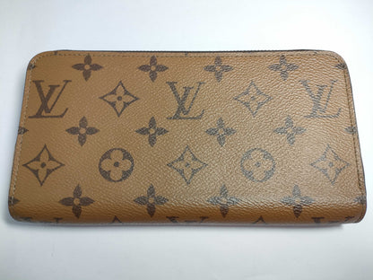 LOUIS VUITTON M82444 Louis Vuitton Monogram Reverse Zippy Wallet with IC Tag and G Hardware