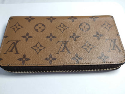 LOUIS VUITTON M82444 Louis Vuitton Monogram Reverse Zippy Wallet with IC Tag and G Hardware