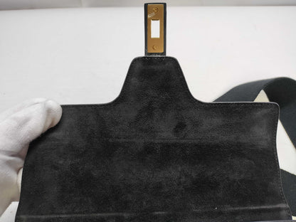 CELINE Teen Soft 16 Seize Shoulder Bag in Black. Includes dust bag and shoulder strap.