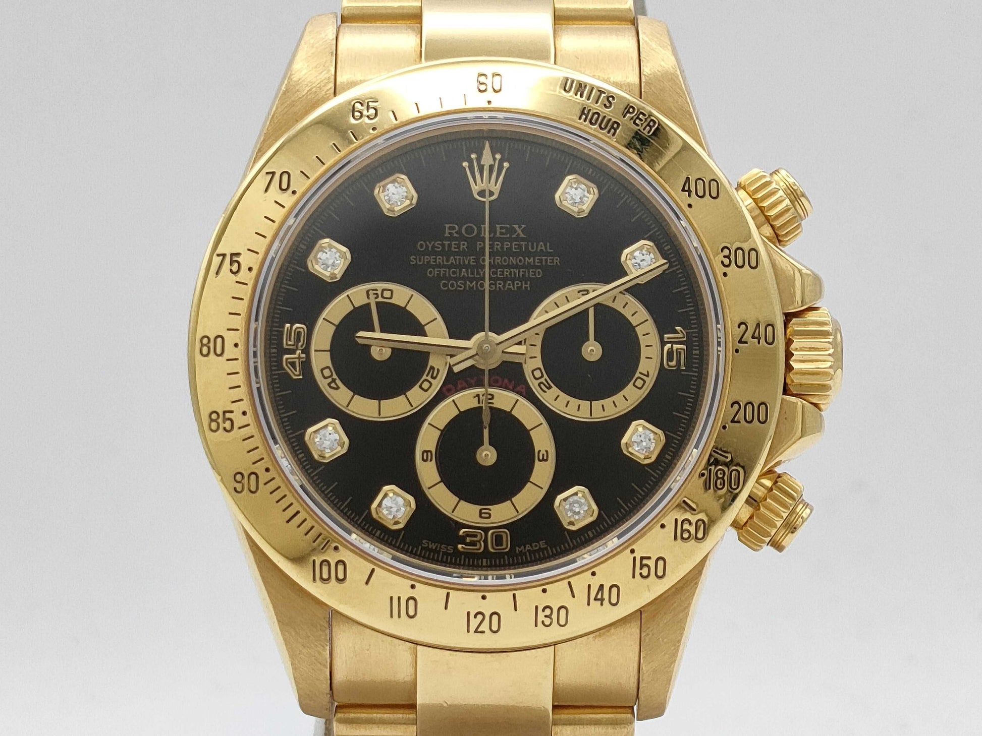 ROLEX 16528G U486214 Black Dial Men's Watch
