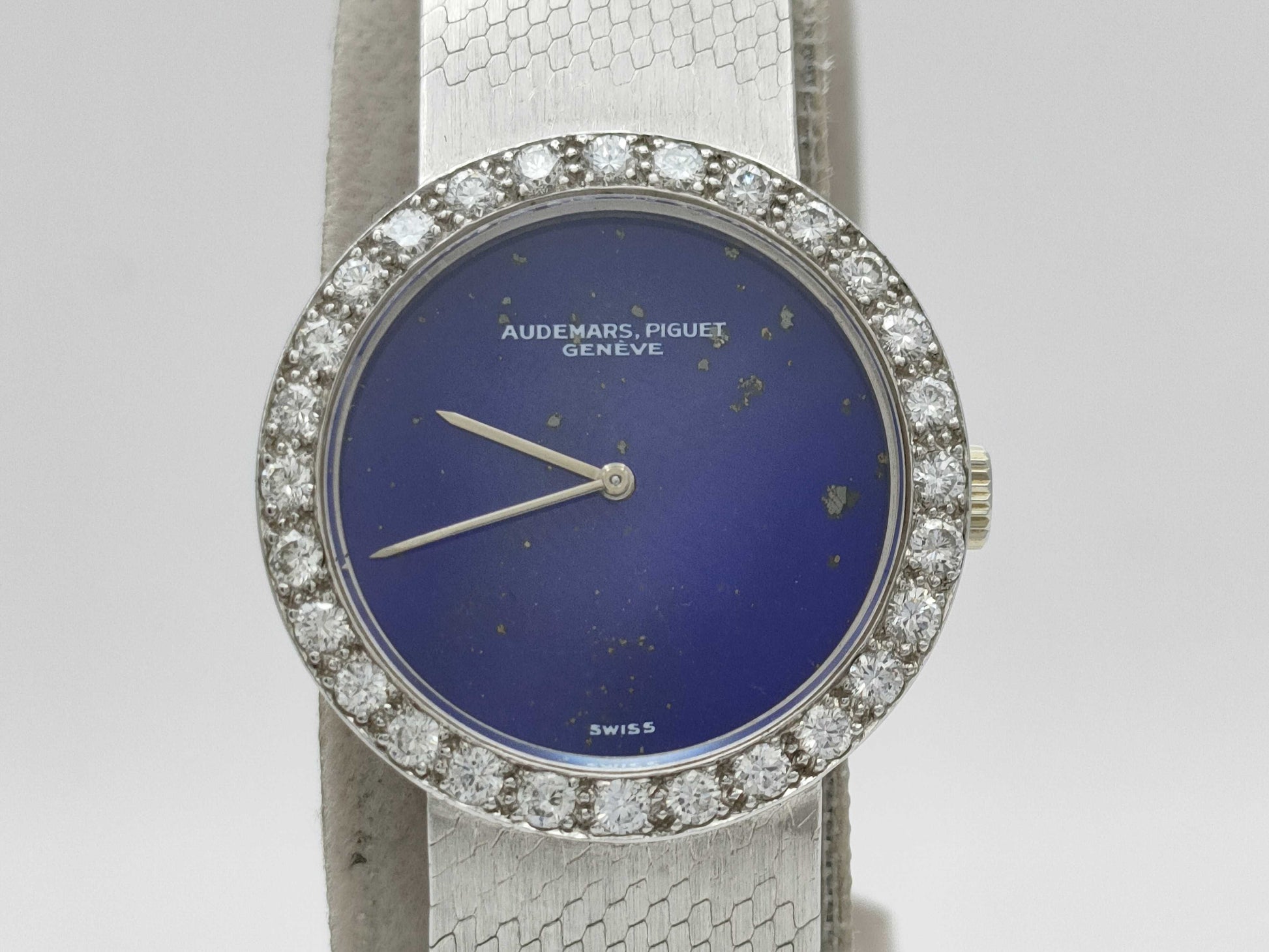 AUDEMARS PIGUET 54667 Lapis Lazuli Dial Hand-Wound 18K White Gold Women's Watch